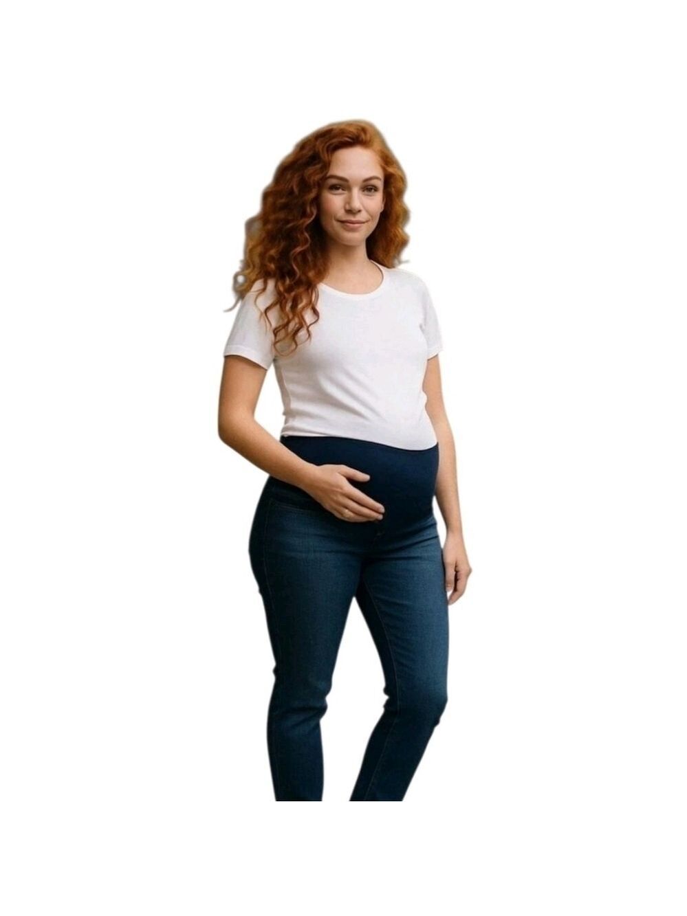 Mama Maternite Dark Wash Skinny Jeans Medium